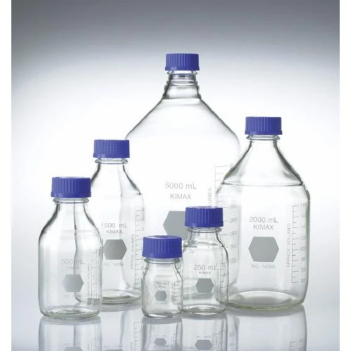 Graduated GL 45 Media Storage Bottles with Caps