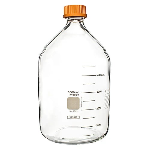 PYREX® Round Media Storage Bottles, with Screw Cap