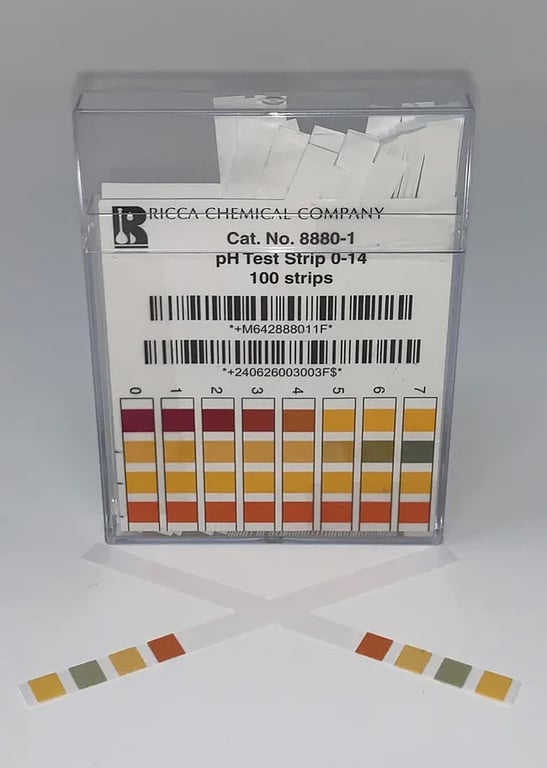 pH Test Strips, 7 - 14