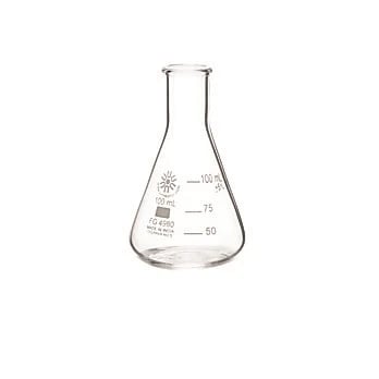 Erlenmeyer Flasks, Narrow Mouth, Borosilicate Glass