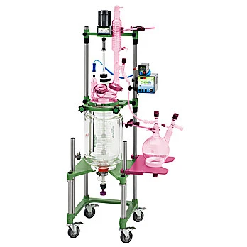 10L PROCESS REACTORS, CYLINDRICAL, JACKETED, ELECTRIC OR AIR MOTOR
