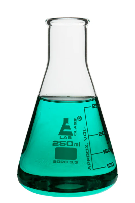 Erlenmeyer Flask, Narrow Neck - Borosilicate Glass