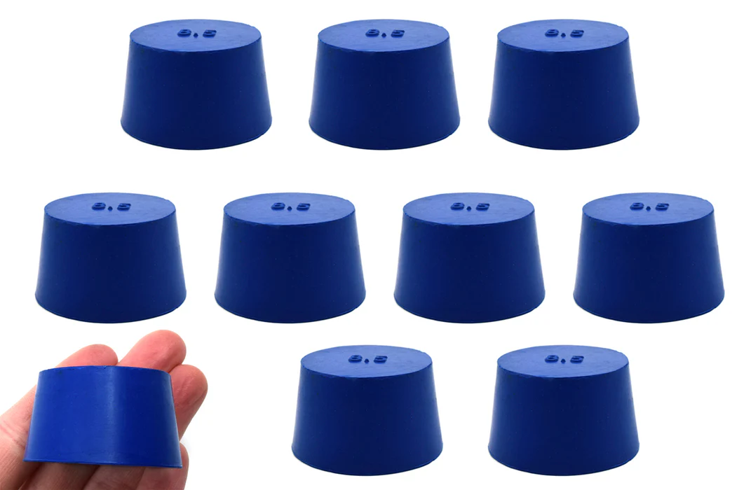 Solid blue ASTM neoprene stoppers
