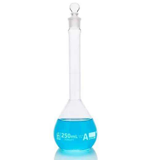 Globe Glass Wide Mouth Volumetric Flasks - Class A