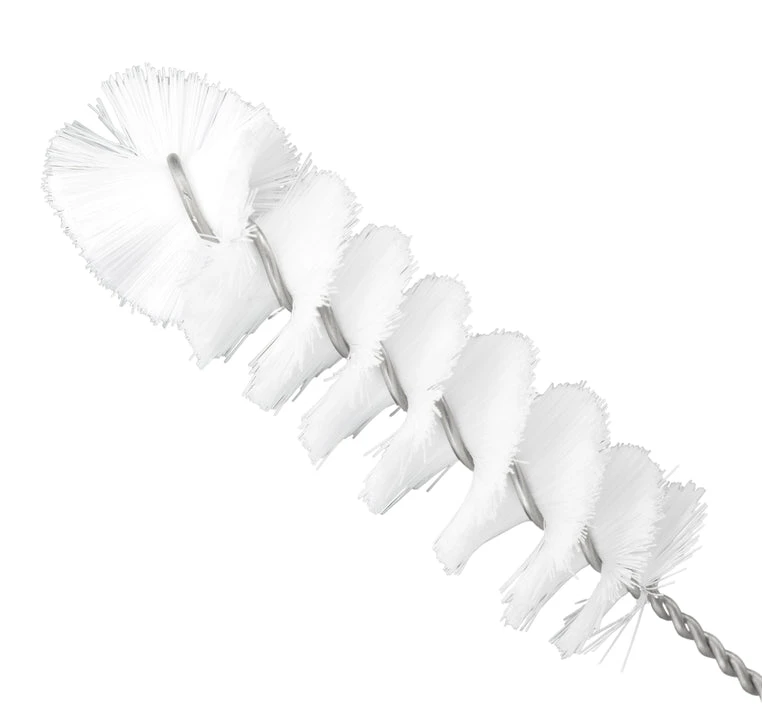 Nylon Cleaning Brush, 9.25" - Fan Shaped End - 0.5" Diameter